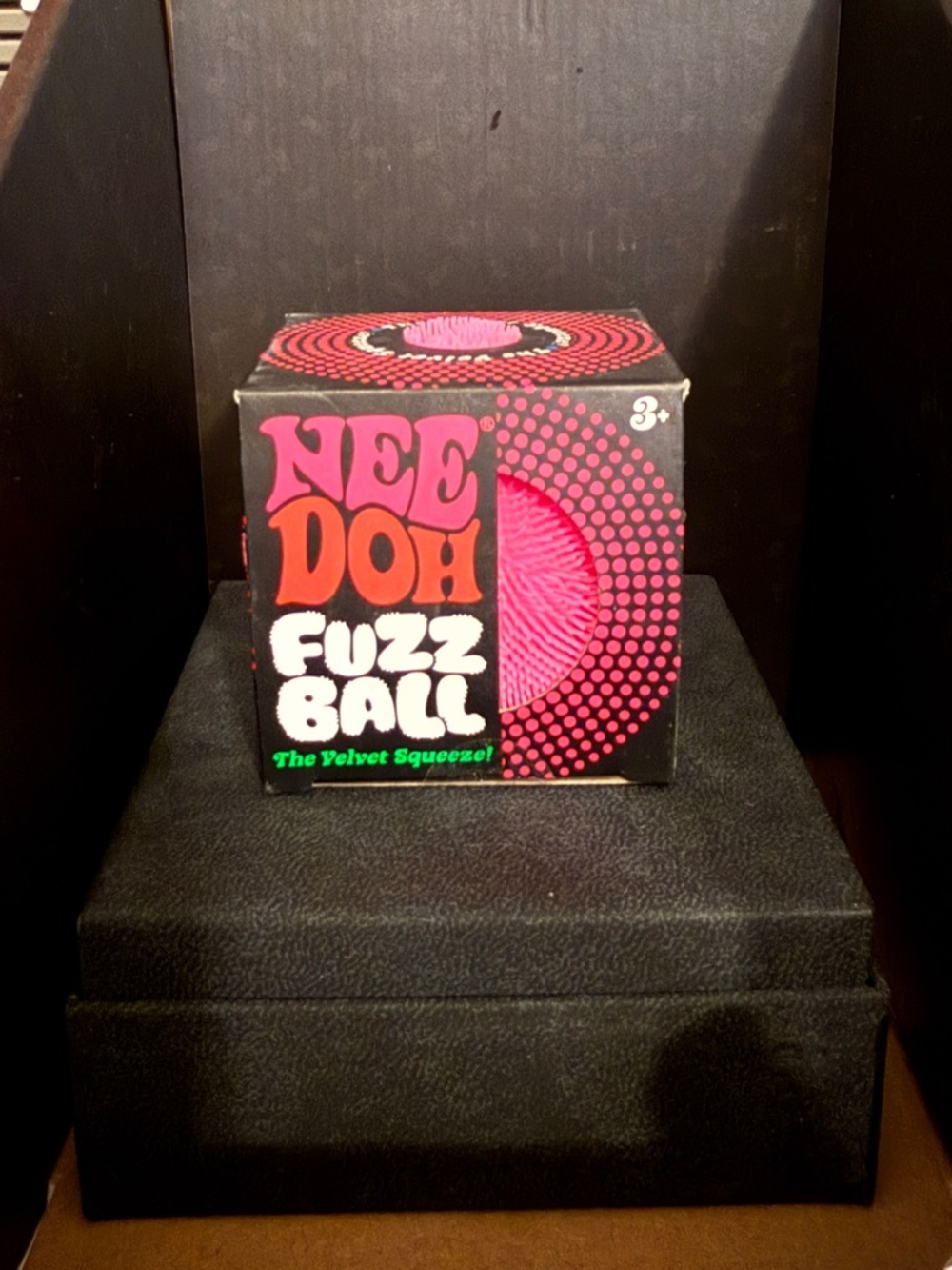 NEEDOH Fuzz Ball Plush Squeeze Toy - Pink